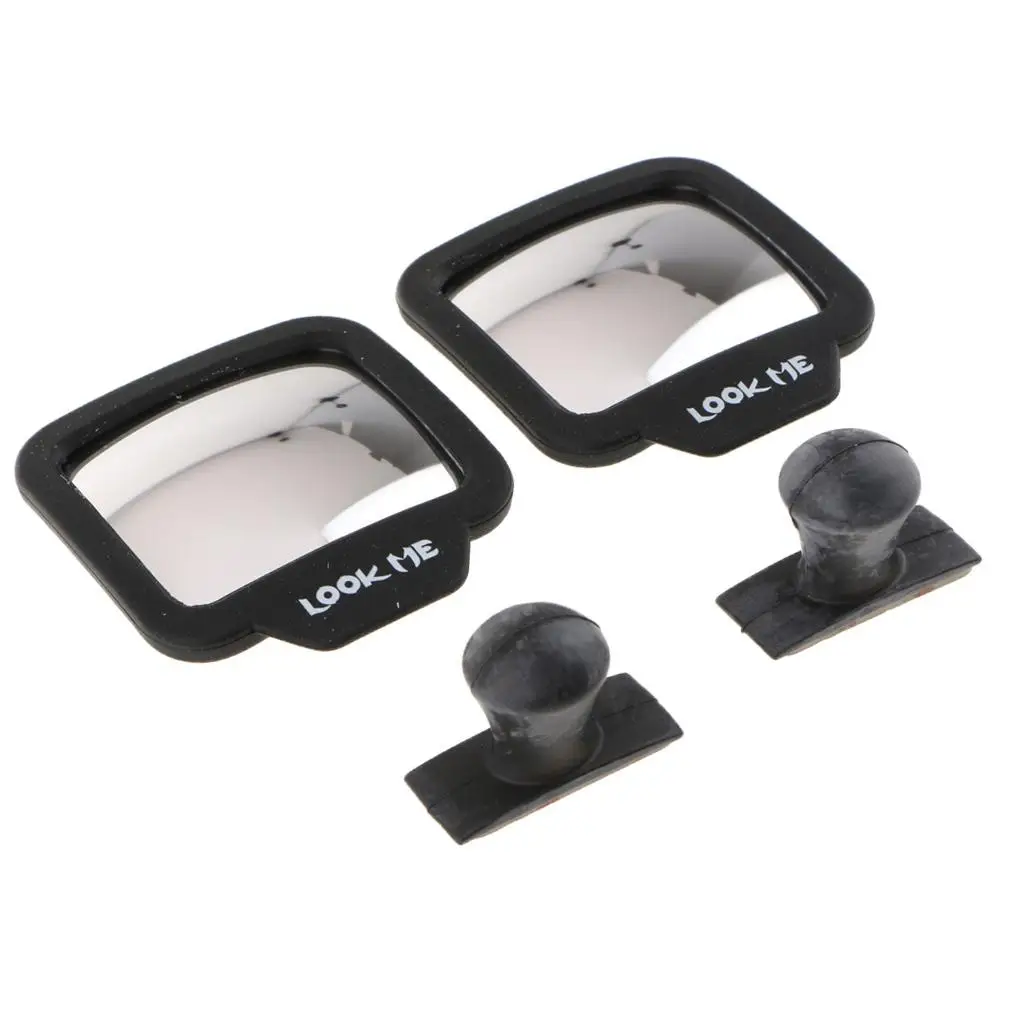 1 Pair Car Interior Adjustable Suction Adhesive Side Rear View Mirror