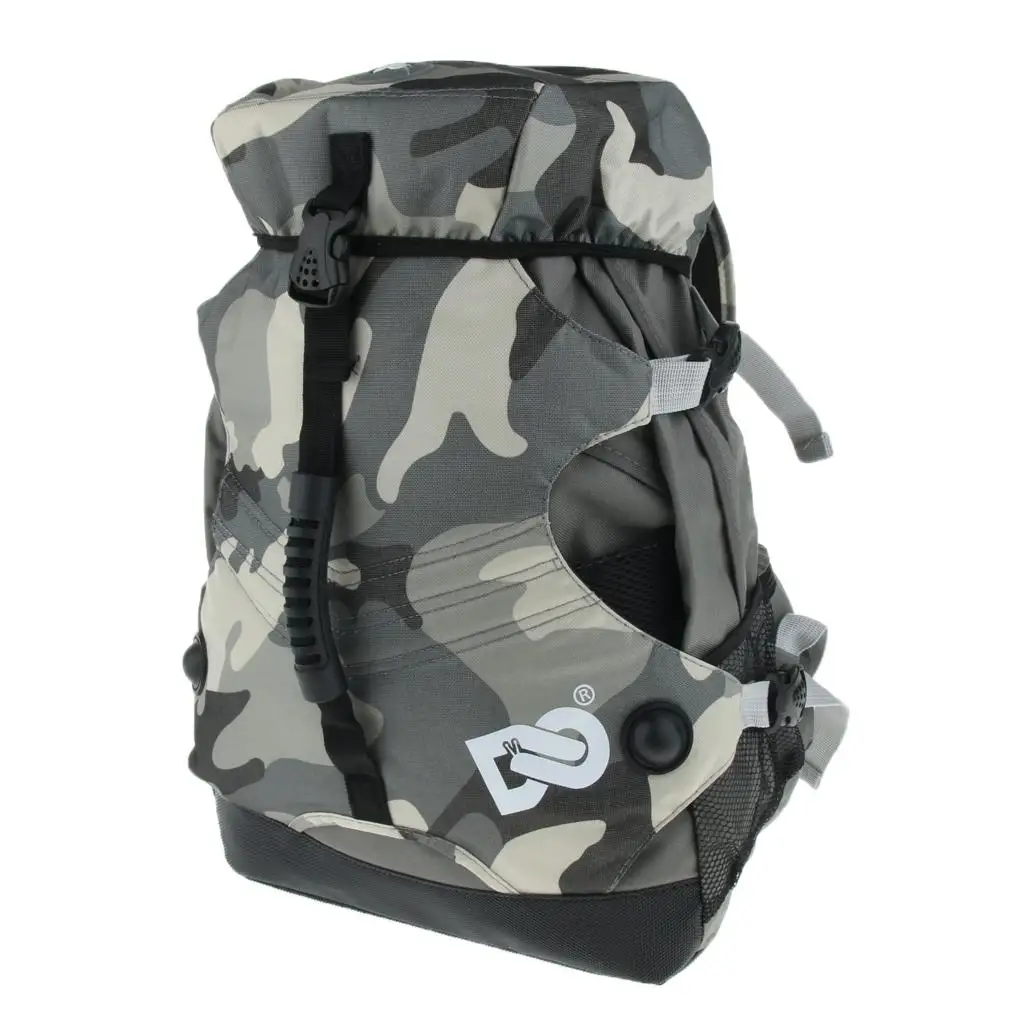 Padded Foam Backpack with Rolling Bag, Inner  And Side Mesh Pockets