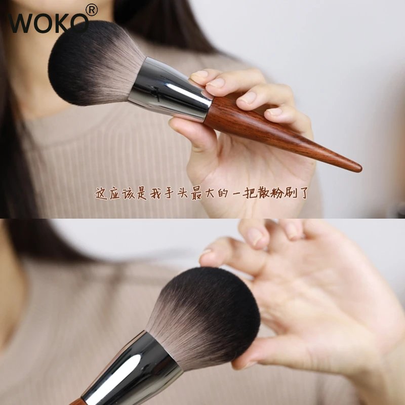 Best of Big Powder Brushes Loose Powder Blusher Contour Brushes High-Quality Log Synthetic Hair Professional Makeup Brush A116 Reviews & Tips