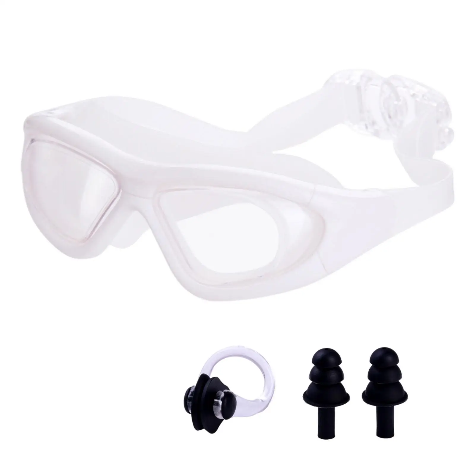 Swimming Goggles Clear Anti Fog No Leaking Professional Portable Wide View Diving Googles for Teens Women Men Unisex Adult
