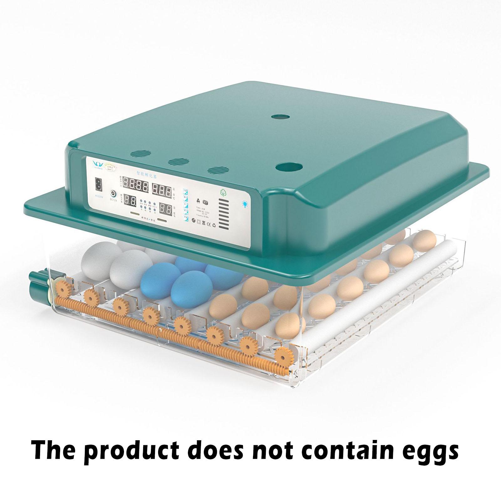 Household Egg Incubator Fully Automatic Hatch Temperature Control Chicken Duck Eggs Poultry Hatcher Machine EU Plug