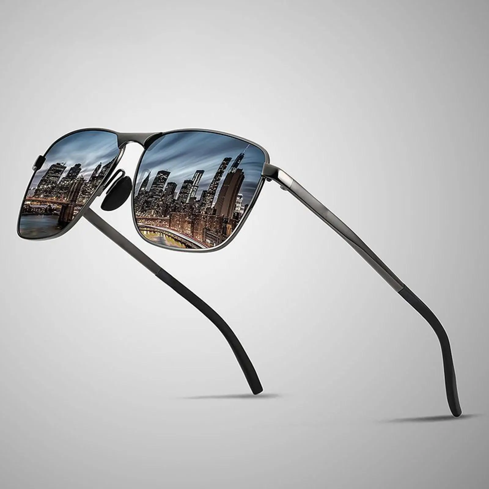 Creative Polarized Sunglasses Irregular Rimless Eyeglasses for Golf Outdoor Men Women