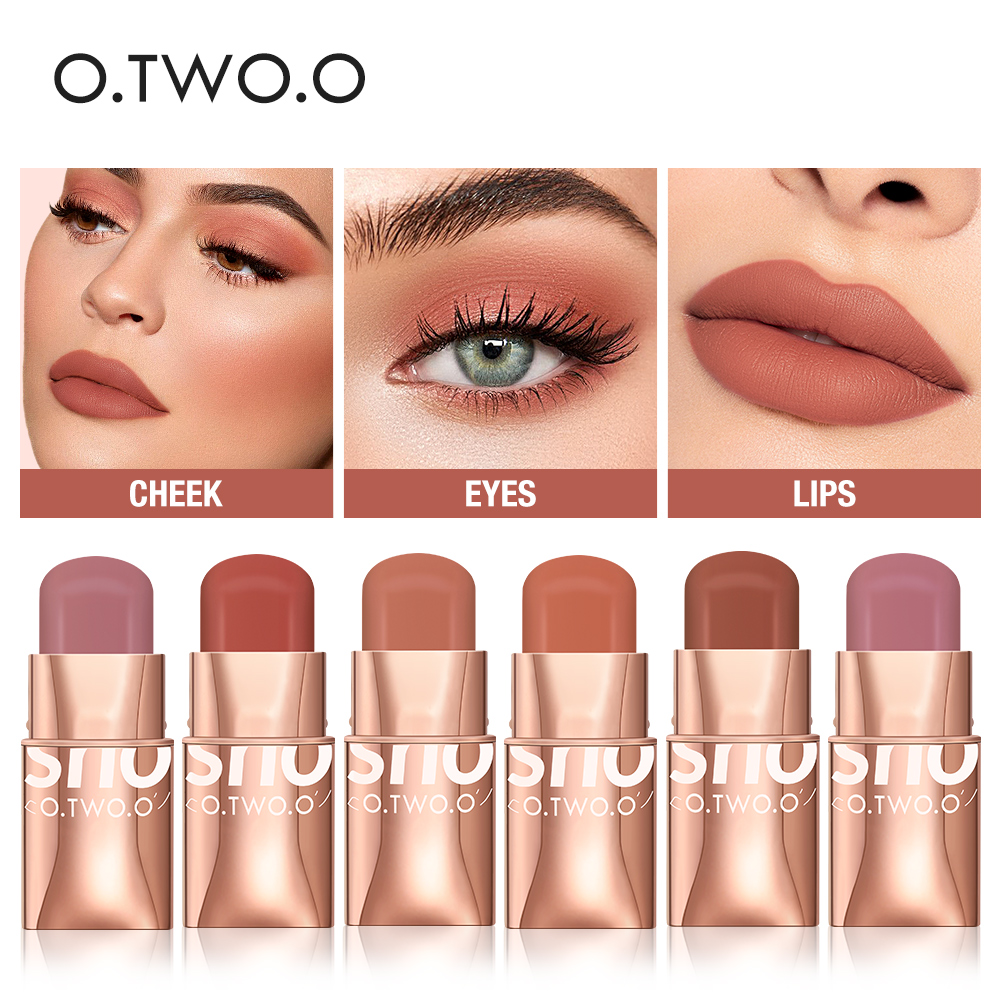 Best of O.TWO.O Matte Lipstick Long Lasting Permanent 3 In 1 Waterproof Lip Tint Sexy Red Pink Lip Stick Makeup Blush Eyeshadow Reviews & Tips