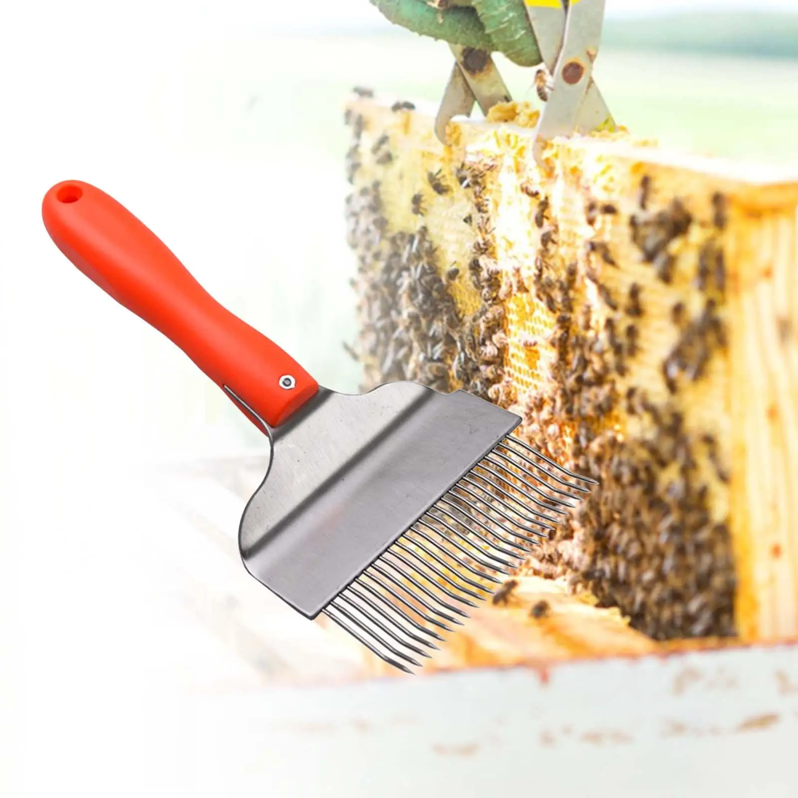 25 Pin Stainless Honeycomb Uncapping Fork Beekeeping Accessories