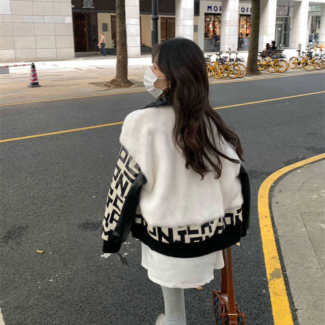 Hikigawa-Manteau patchwork à col nickel é pour femme, haut à