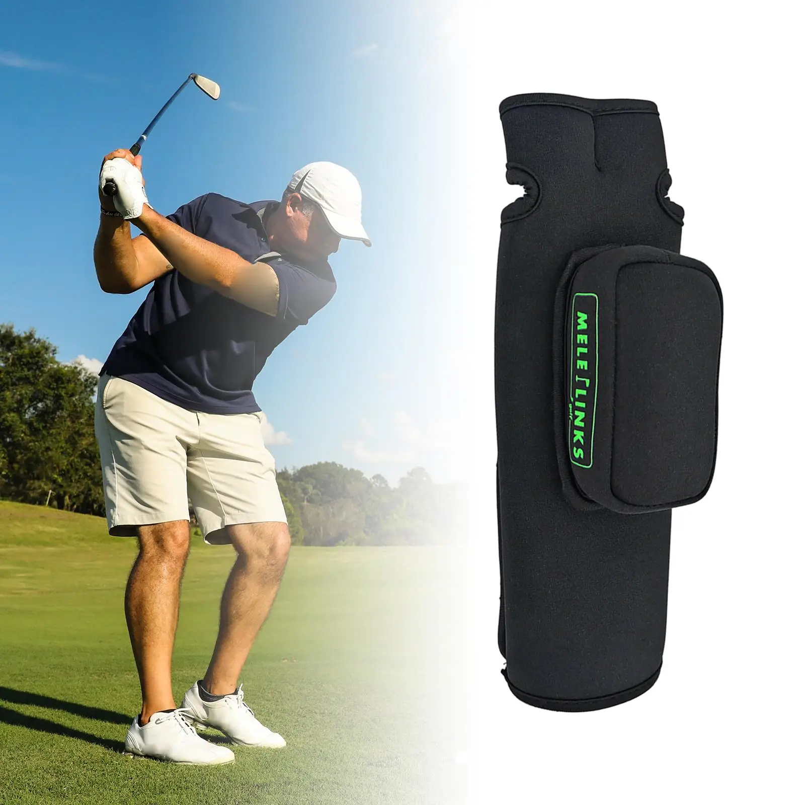 Golf Wrist over Glove, Golf Training Aid Exercise Portable Wrist Brace Trainer Impact Gloves for Adult Golf Accessories