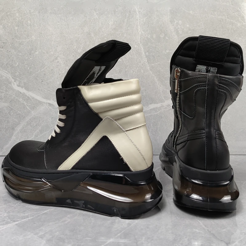 High-top Motorcycle Leather Boots for Women - true deals club