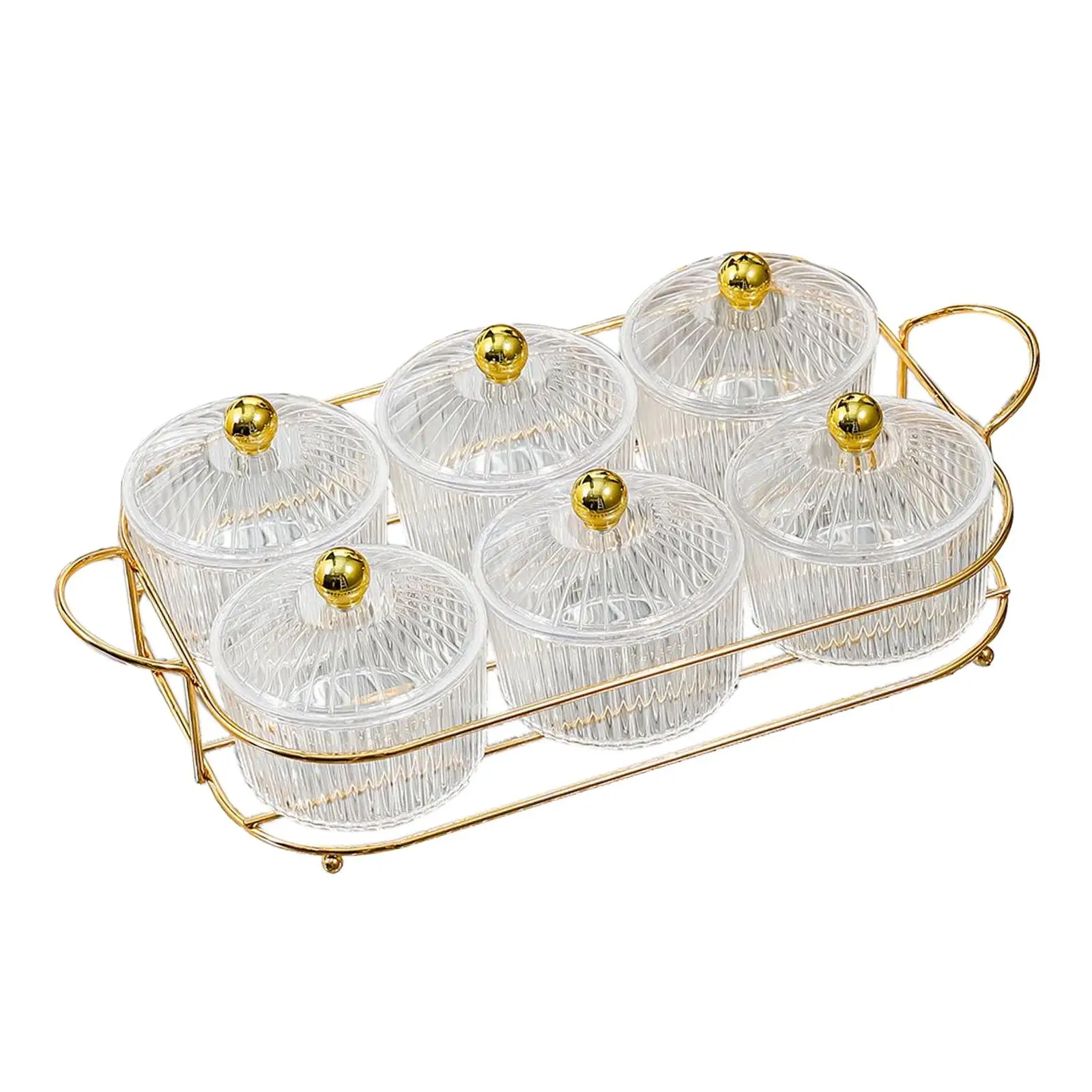Light Luxury Appetizer Tray Decor Condiment Tray Organizer Snack Serving Tray for Nut