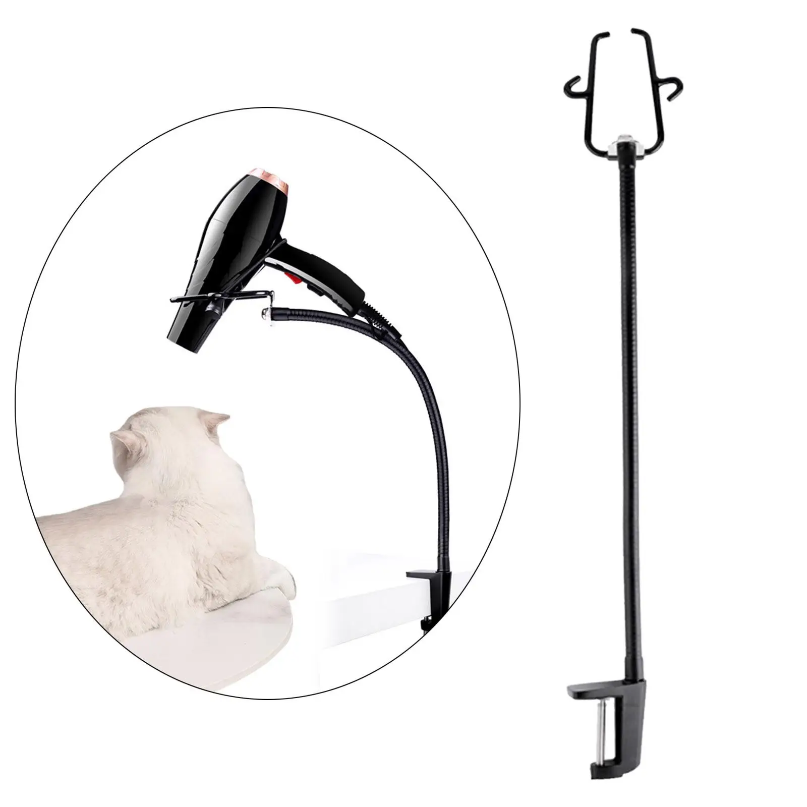 Pet Hair Dryer Stand Fixed Bracket Dog Cat Grooming Table Hair Dryer Support Frame Table Shelf Accessories