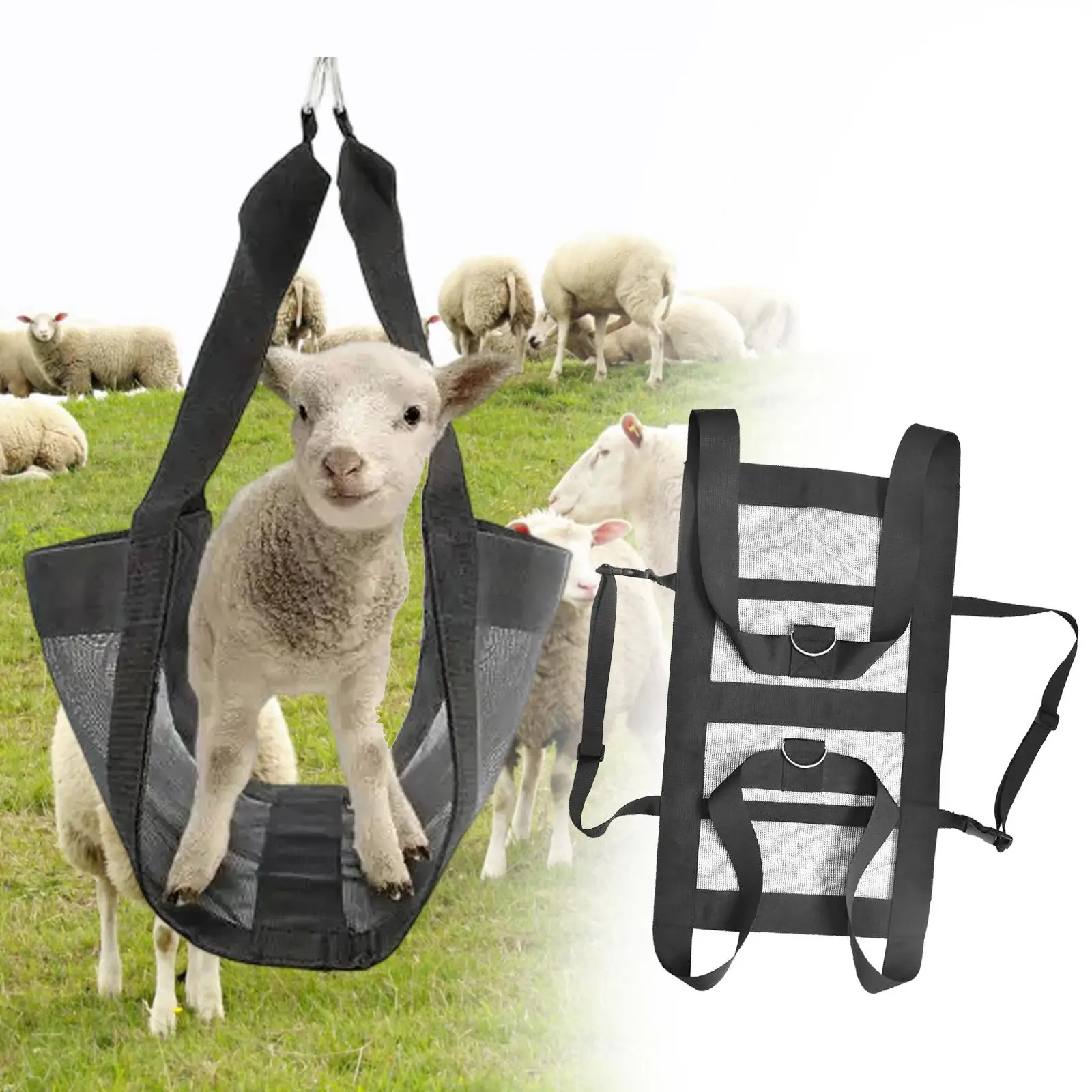 Calf Sling for Weighing Small Animals Heavy Duty Hanging Scale Sling for Newborn Farm Animals Calves Sheep Baby Alpacas Goats