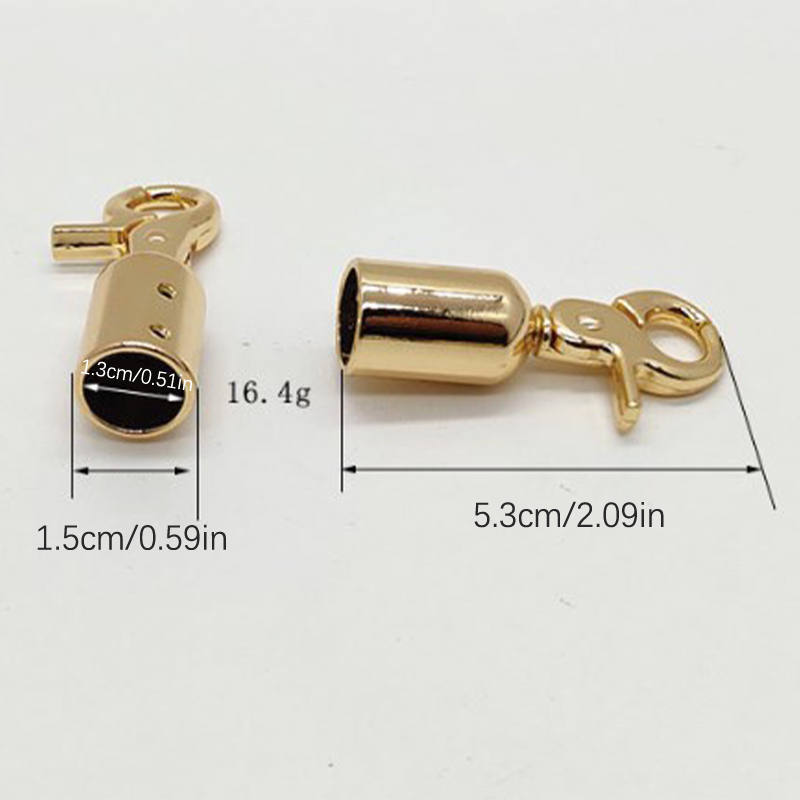 Taschengurte, Verbindungsaufhänger, Metallschnallen für Taschen, Quastenkappe, Verschluss, Handtaschengurt, Stopper, Kordelhaken, Handtaschen-Hardware-Zubehör – Detail 7