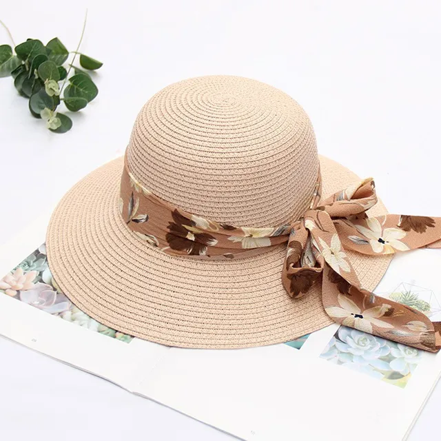 Summer Hats For Women Wide Bongrace Women Straw Beach Hat Little Girl Sun  Cap Foldable Ladies Hats Fashionable High Quality Caps - AliExpress