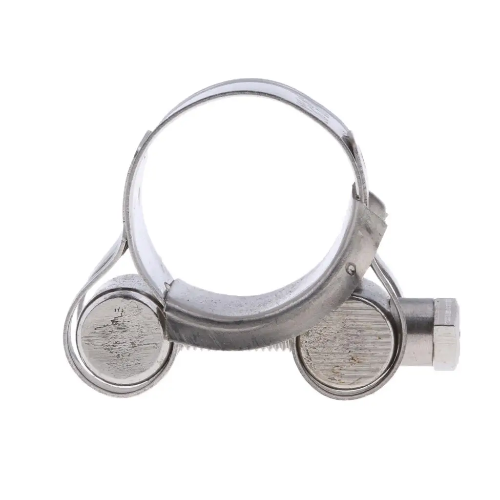 Universal 23-25mm Motorcycle Stainless Steel Exhaust Muffler Pipe Clamp
