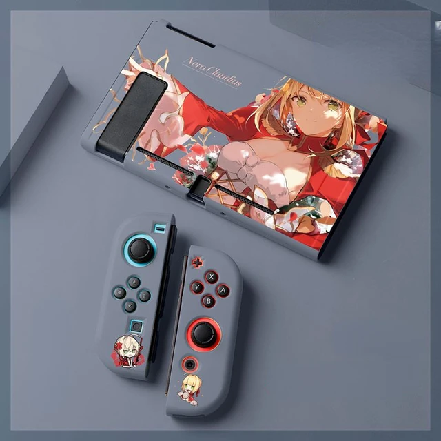 Carcasa Switch Genshin Impact Funda Switch Oled Case TPU All-inclusive  Protection Soft Cover For Switch