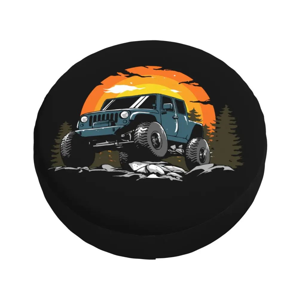 Adventure Travel Off Road Vehicle Spare Tire Cover for Jeep Honda SUV RV 4WD Car Wheel Protectors Accessories 14" 15" 16" Inch