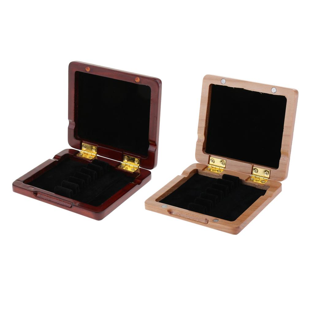 Wooden Oboe Reed Box Oboe Reed Case Holder Storage Container Protector for 6pcs Oboe Reed Case Oboe Reed Woodwind Access