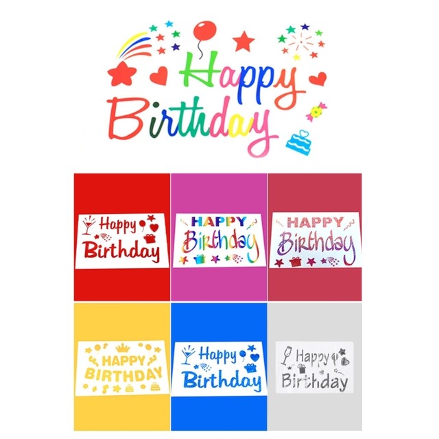 Letter Happy Birthday Stickers Big Clear  Stickers Letters Transparent  Balloons - Party & Holiday Diy Decorations - Aliexpress