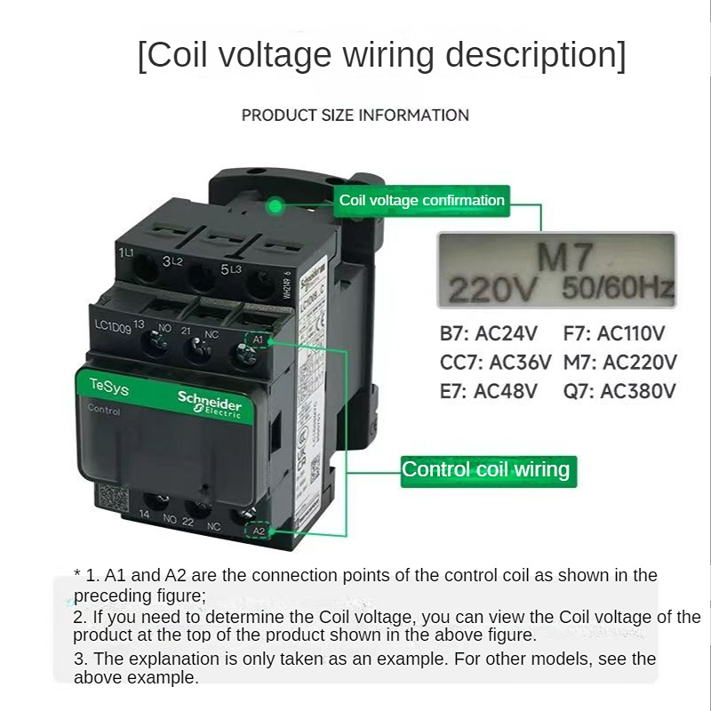 LC1D25, LC1D32, LC1D38, B7C, F7C, Q7C, M7C, 24V, 110V, 220V, 380V, Novo