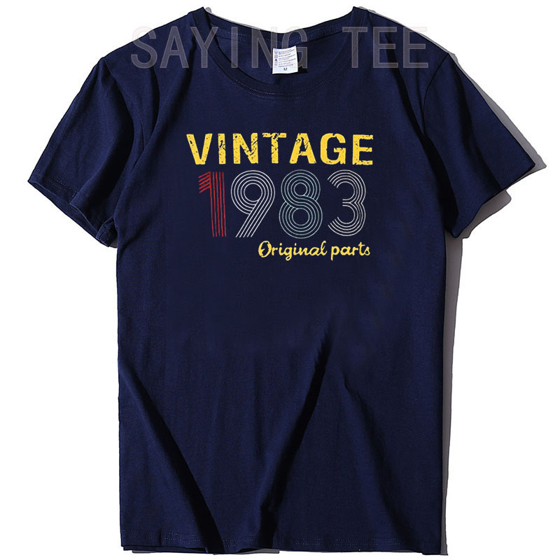 Vintage 1983 Shirts Frauen 40th Geburtstag T-Shirt Geschenke Idee 80s Retro Geburtstag-Party Kleidung Sprüche Zitat Graphic Tee casual Top – Detail 18