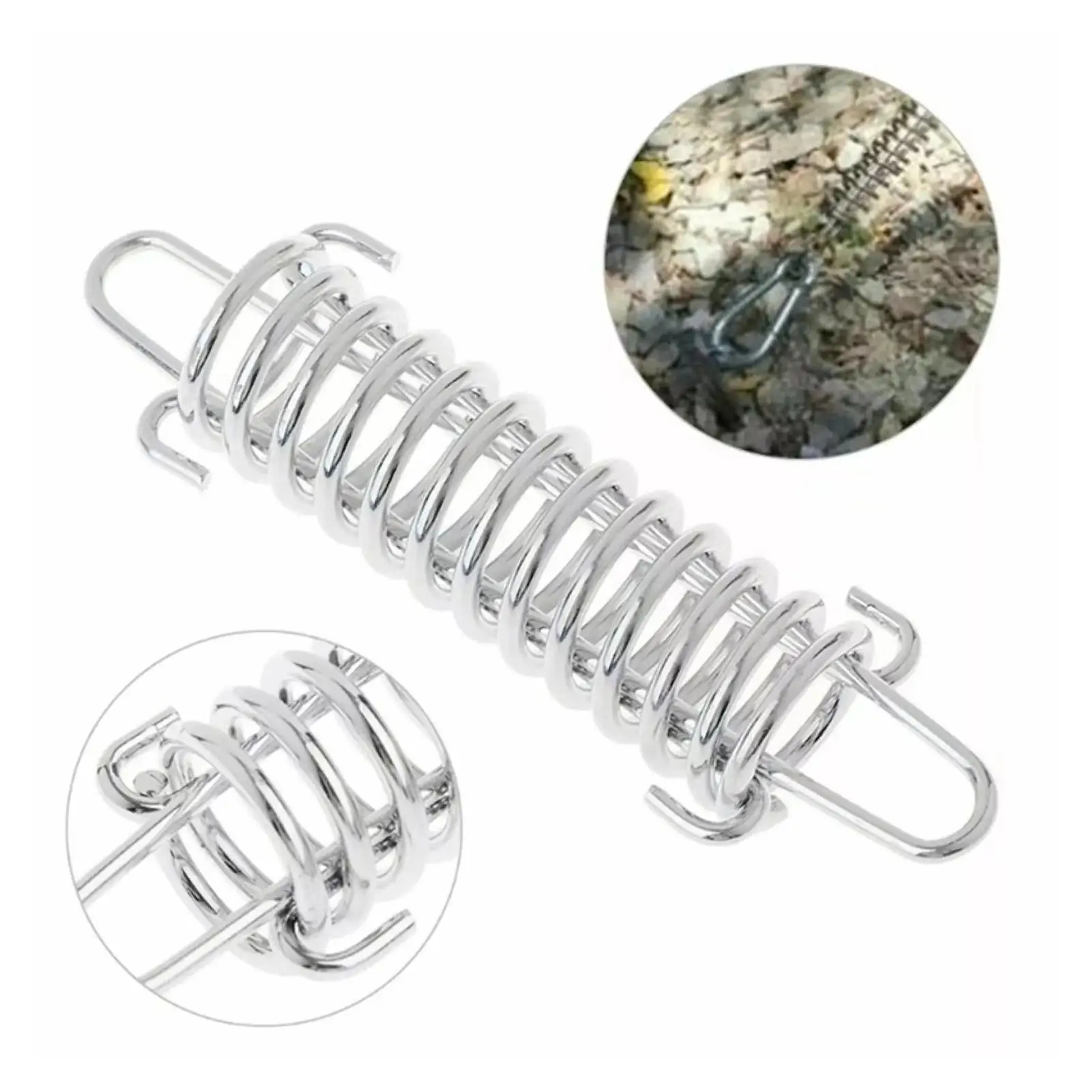 Awning Tie Down Set with Adjustable Band Universal Awning Clips for travel Camping Rail Track Tie Down Eyelet
