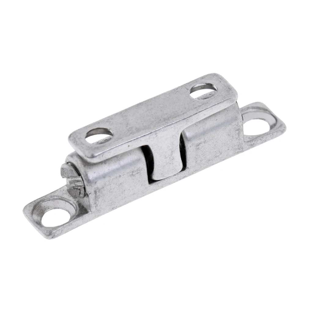 Marine Boat Cupboard Door 42mm Long Double Ball latch, Silver 