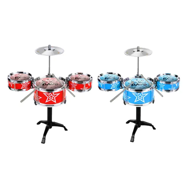 Kids Drum Kits Mini Drum Set, Educational Percussion Playset 