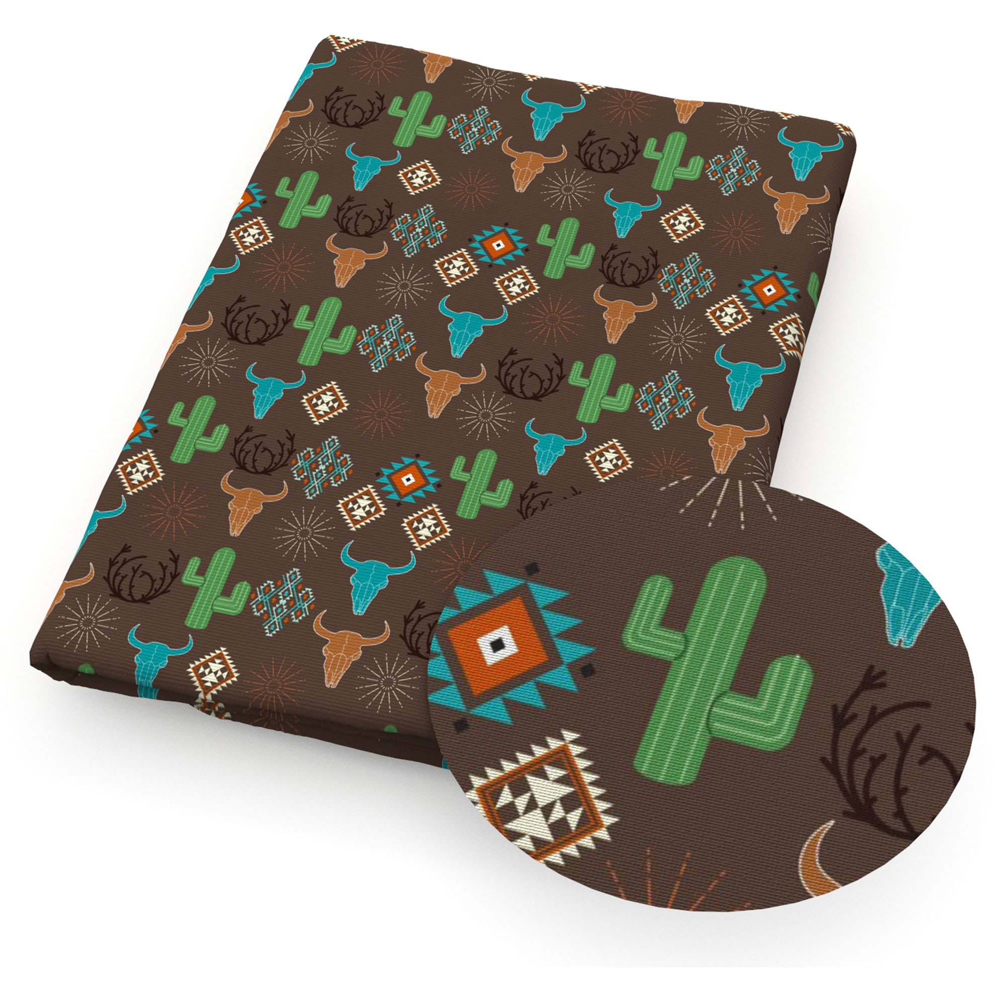 Description Picture 6 of itemTribal Pattern 50*145cm Polyester Cotton Fabric Sewing Quilting Fabric Needlework Material DIY Cloth Dress Handmade Accessories