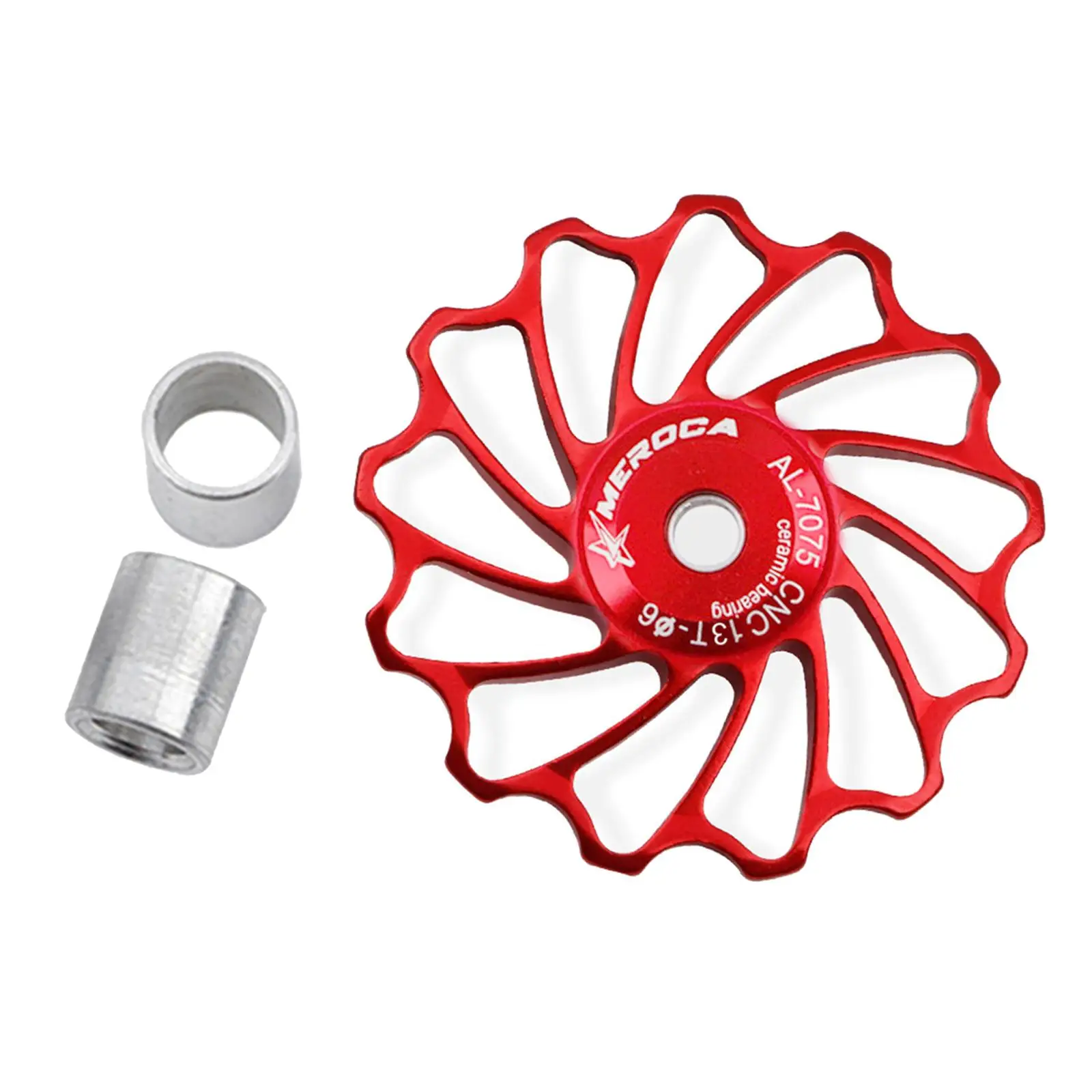 Rear Derailleur Pulley,   Ceramic Bearing Jockey Wheel Aluminium Alloy Rear Derailleur Guide Roller 11T/13T