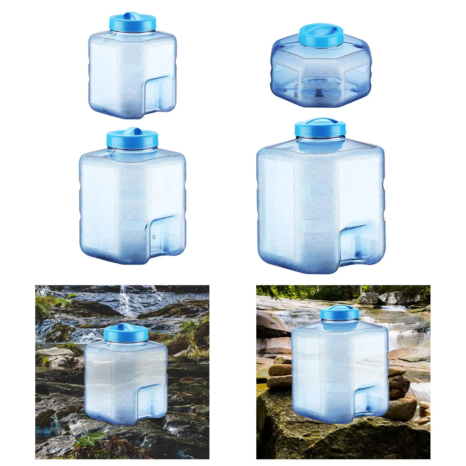 Camping Water Container Leakproof Portable Water Barrel for Driving Car