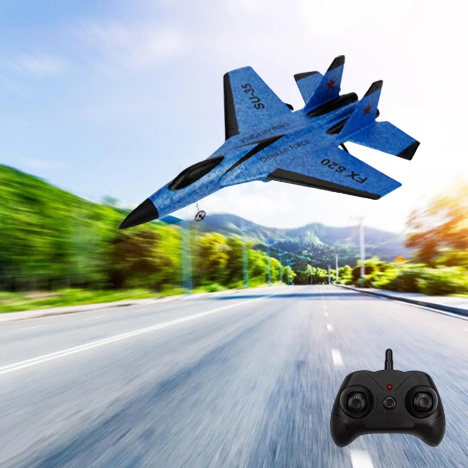 2.4G Remote Control Airplane Lightweight Outdoor Toy RC Plane for Adults