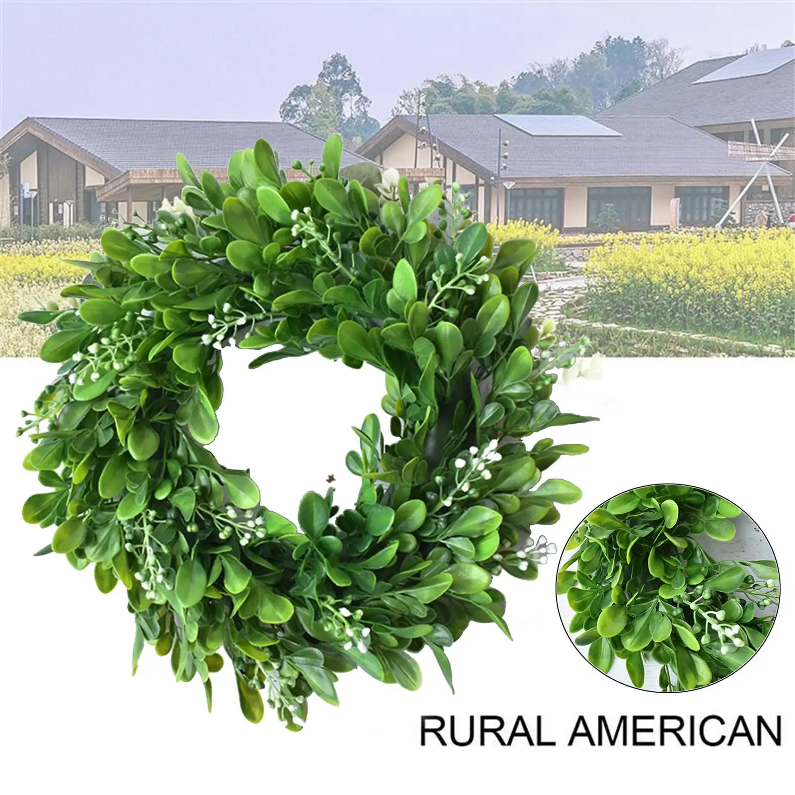 11.8`` Wreath Wedding Wall Living Room Farmhouse Spring Home Decor Ornament