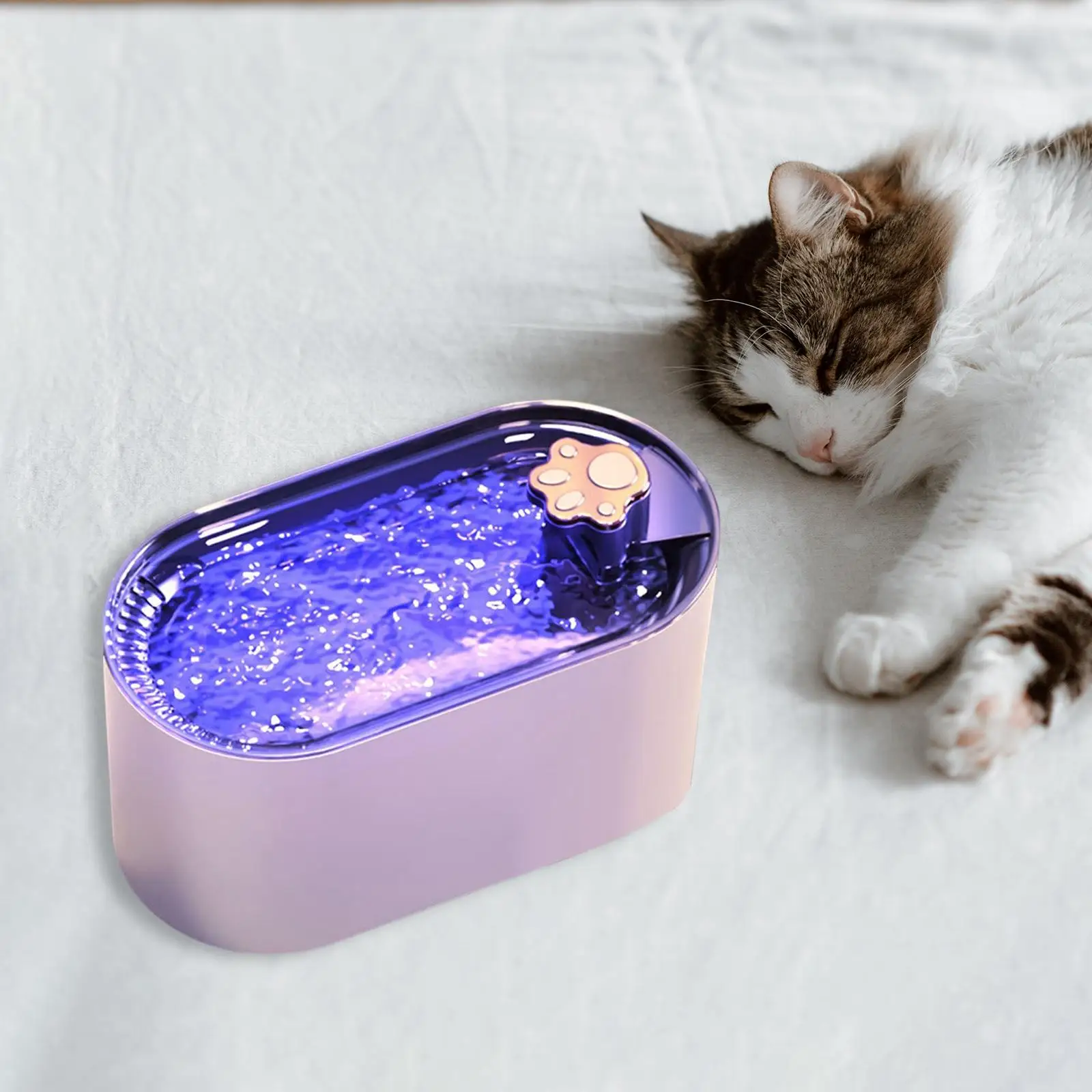 Automatic Cat Water Fountain Water Dispenser USB Quiet Puppy Kitten Waterer Indoor 3L Drinking Fountain
