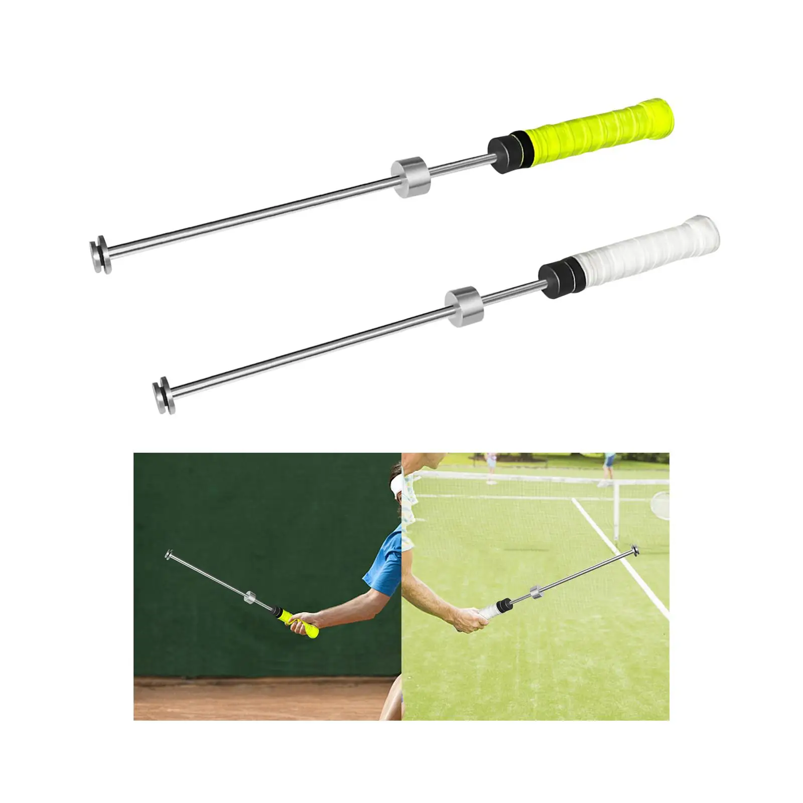 Tennis Swing Trainer Aid Sports Tool Comfortable Grip Sports Accessories Sound Remind