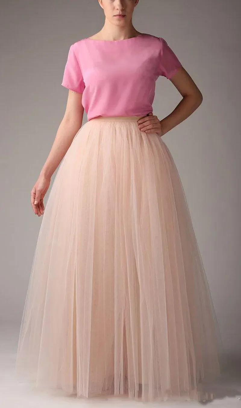 Factory Custom Made Women Tutu Skirts Fashion Party Dress Floor Length Adult Long Girl Tulle Prom Gowns A Line Plus Size Petticoat7279574