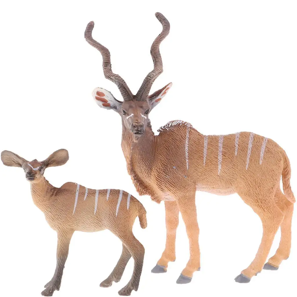Wildlife Antelope and Babies ?  Hand Painted Toy Figurine Model ?  and  Materials ? for Ages 3 and Up