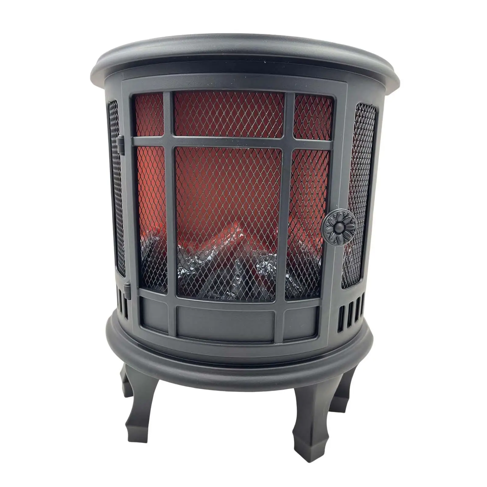 LED Fireplace Lanterns Night Lamp Tabletop Home Decor Flickering Decorative