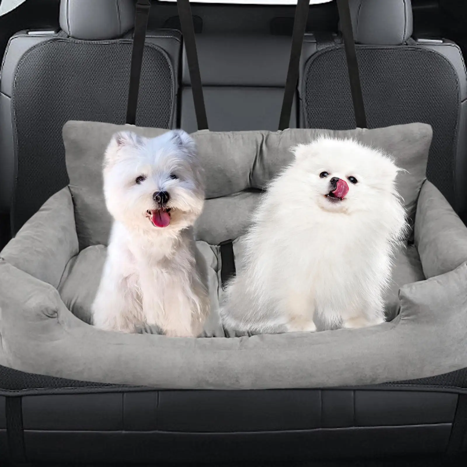 Booster Seat Dog Seat Nest Portable Kennel Car Transport Sofa Soft for Back Seat Carrier Bed for Dogs Kitty Cats Puppy Supplies