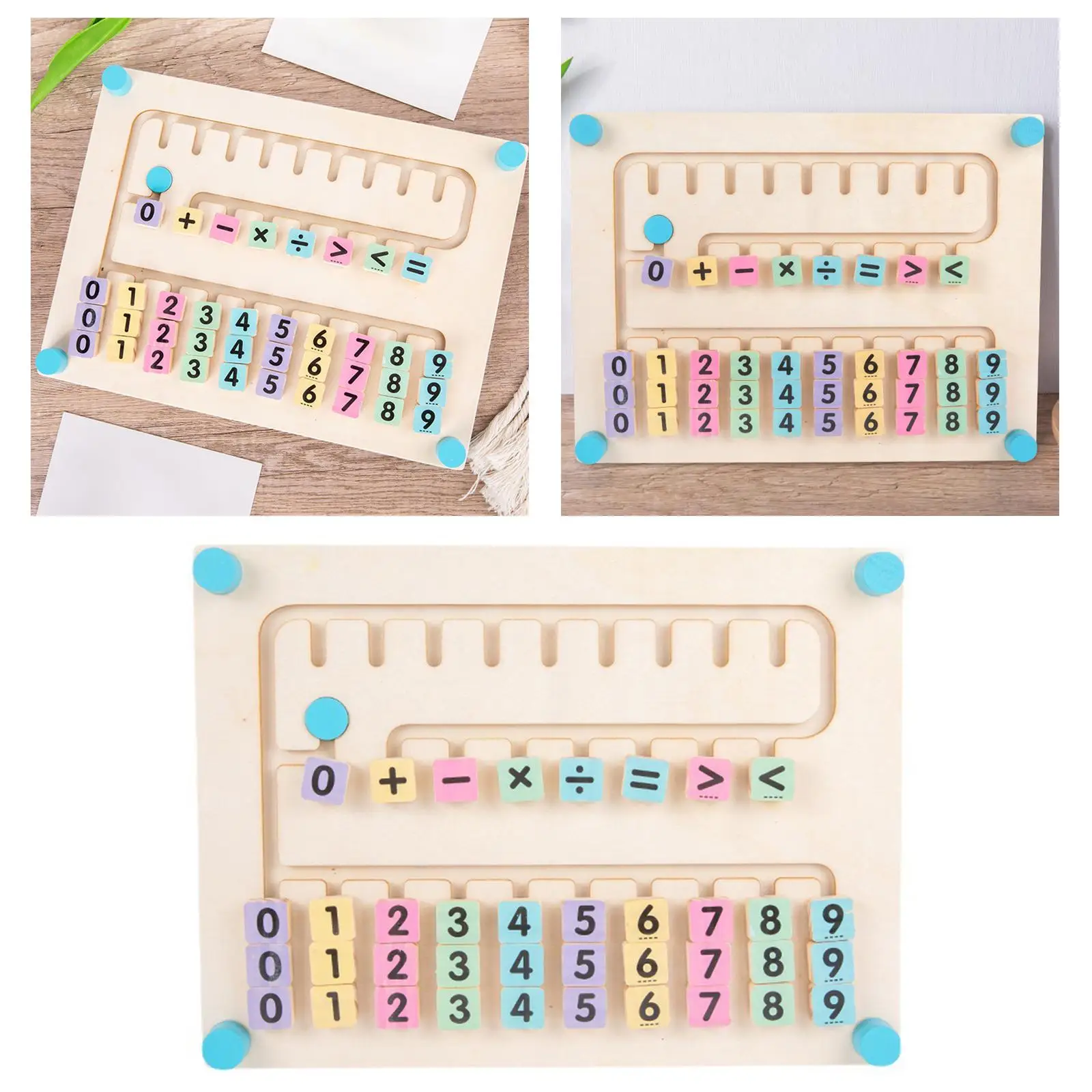 Wooden Math  Early Educational  Materials Learning  Addition