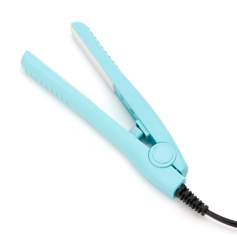 Description Picture 4 of itemNEW Hot Mini Portable Black Pink Blue Ceramic Iron Hair Straightener Curler