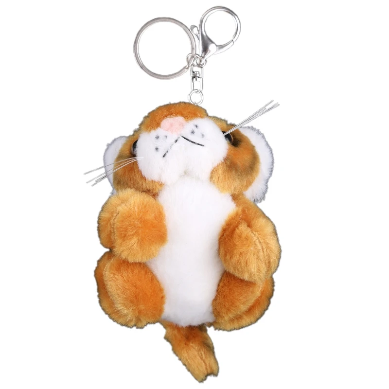 NICI Fox Brown Orange Key Ring Key Chain Stuffed Toy 3 inches 