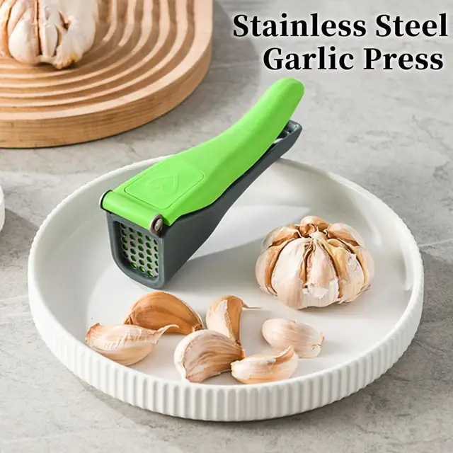 Pressed Garlic Chopper Stainless Steel Manual Garlic Masher