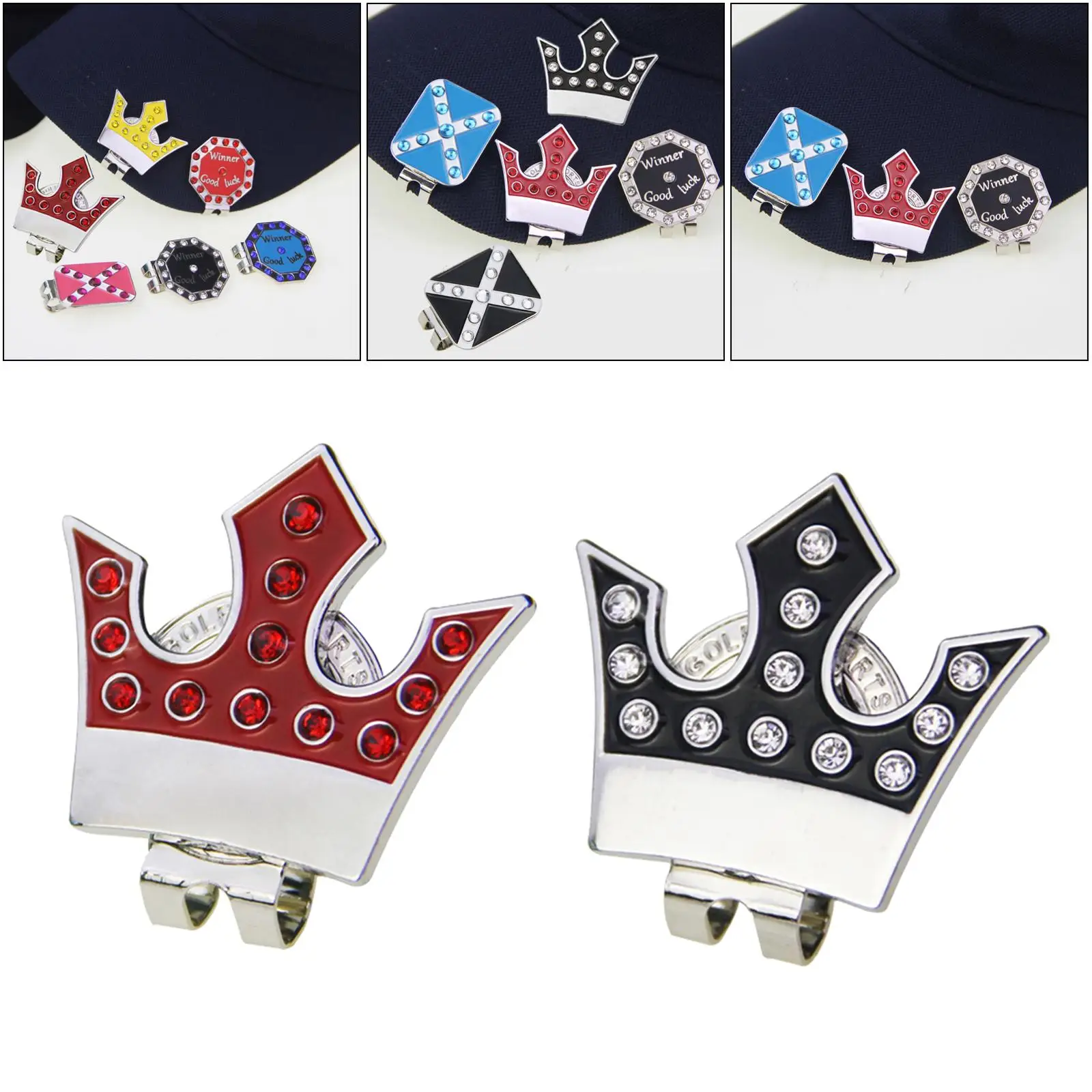 2 Pieces Funny Removable Golf Ball Markers  Hat Clip Putt Sign