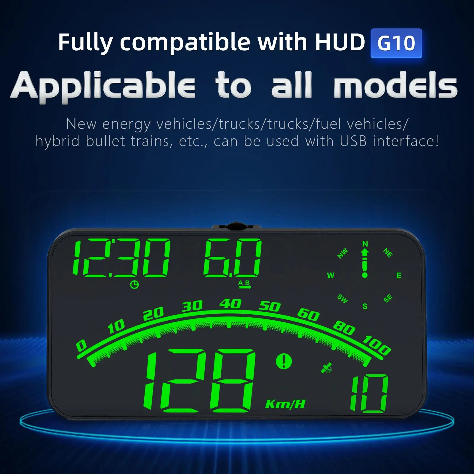 G10 Car Head up Display HUD 4inch Automatic HUD