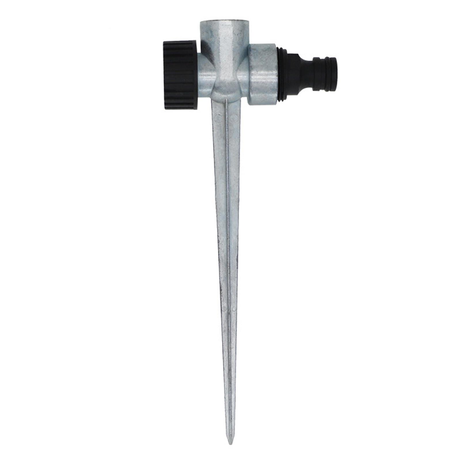 Lawn Sprinkler Stable Automatic Alloy Fittings Rotatable Stake for Garden Patio Agricultural Greenhouse Grass Irrigation