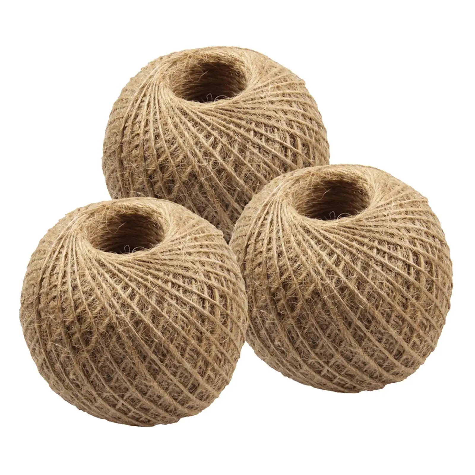 3Pcs Wedding Gift Wrap Decorative String 262.5ft 2mm Hemp Twine String for Gardening Arts Crafts Artworks Bakery Boxes Wrapping