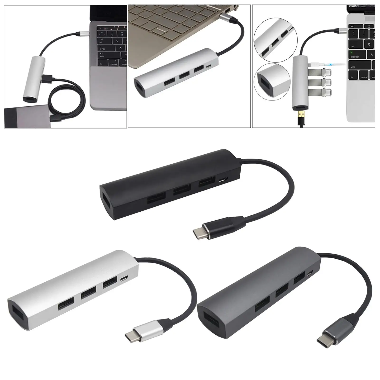   Dock Connectors USB 3.0 2.0 Female Adapter Cable Expansion Splitter Converter for 