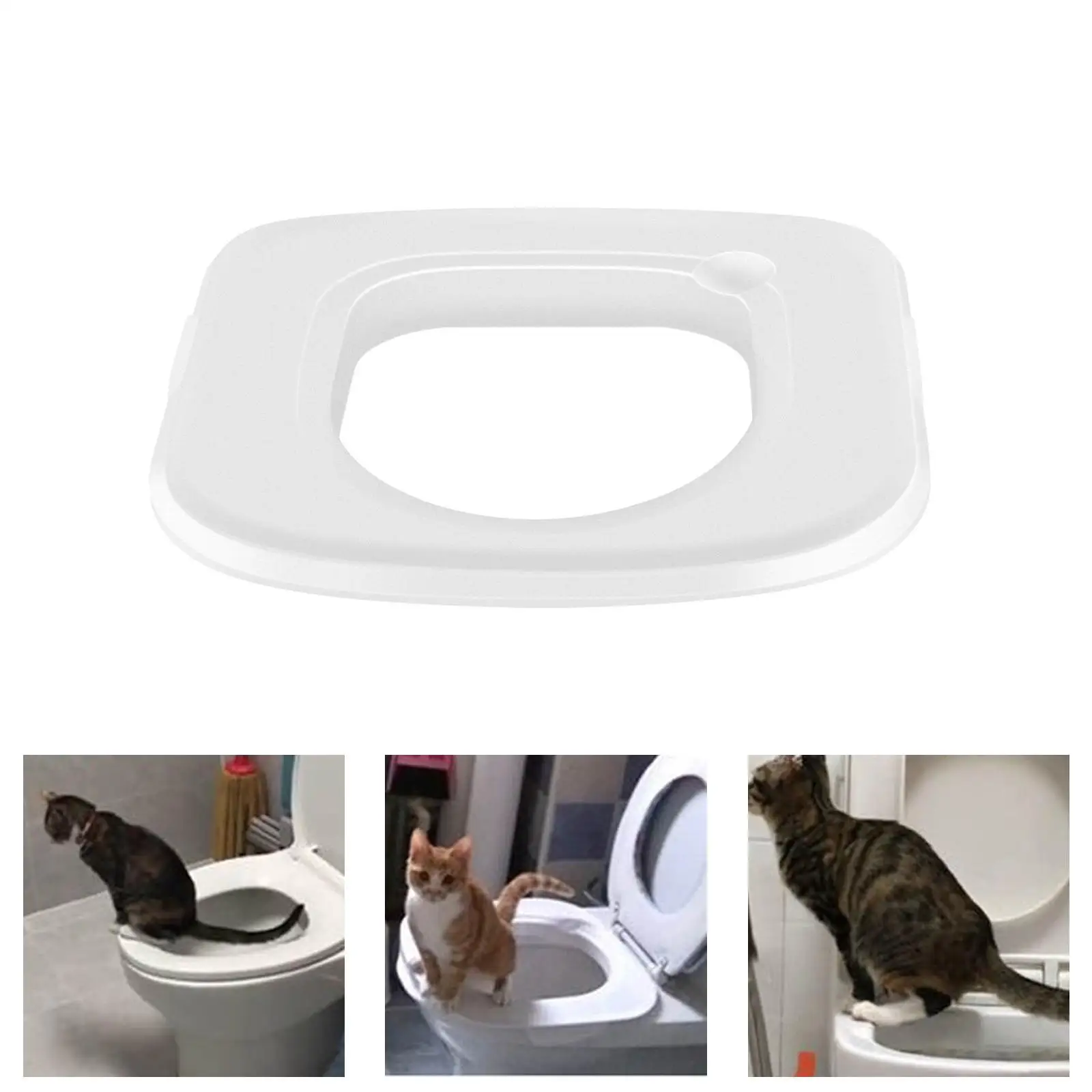 Plastic Cat Toilet Trainer, Lightweight Portable Urinal Seat Potty 