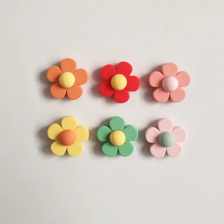 10 stücke Candy Blumen Gefrostet Harz Kühlschrank Magneten Kreative Koreanische 3d Magnete Cartoon Magnete Home Decore