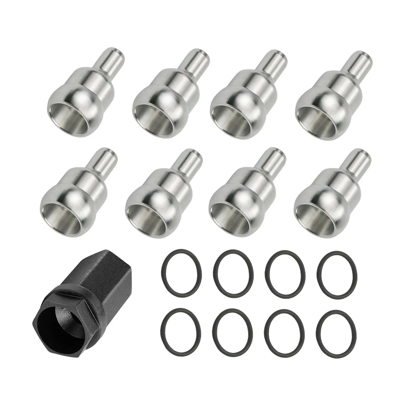 Nipple Cup Kit, 8x Nipples 8x Seals Fit for Ford 6.0L Accessories Durable