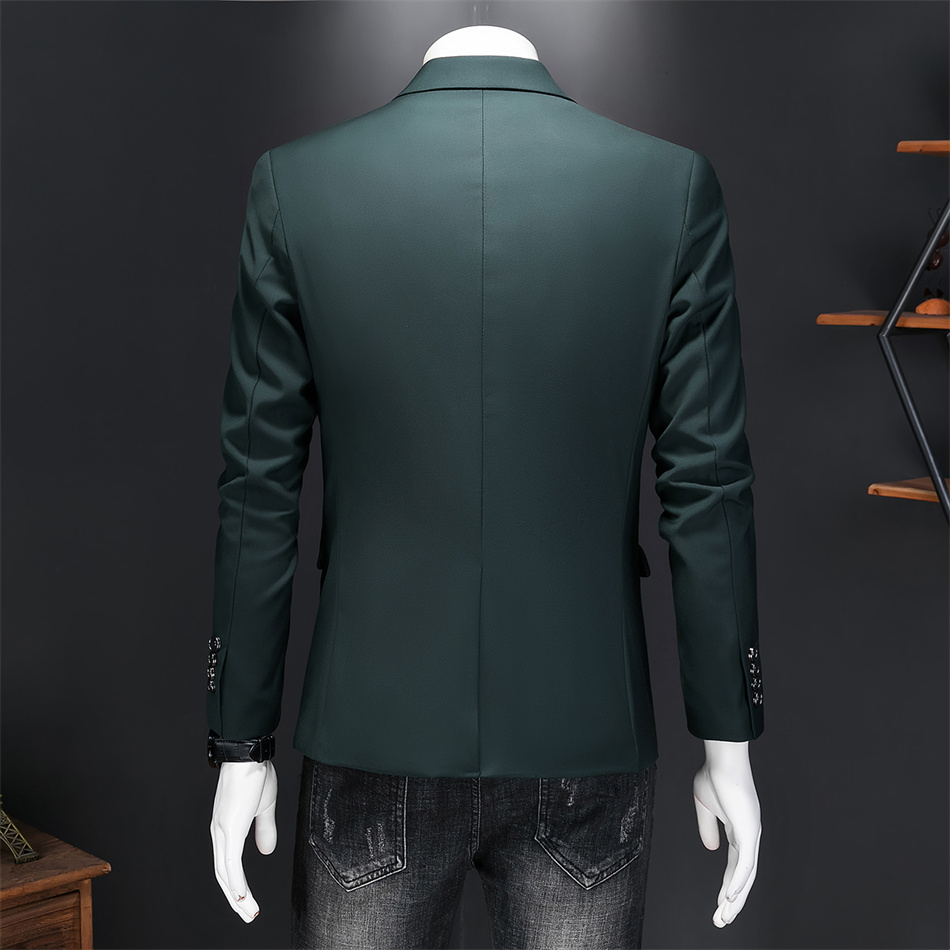 High Quality Business Slim Fit Single Buttons Suits Jacket Men Slim Fit Casual Fashion Wedding Groom Tuxedo Blazer Coats 6XL-M